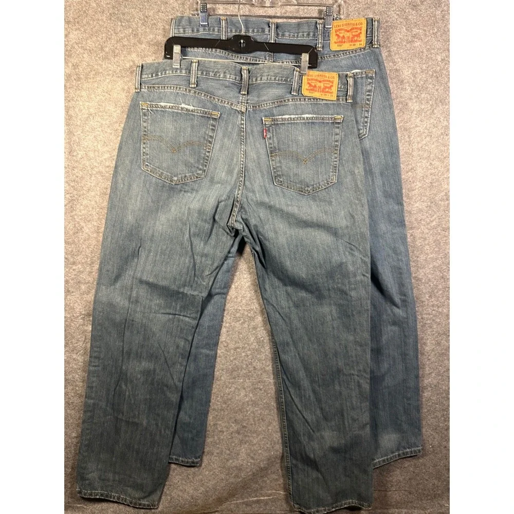 Levis 559 Relaxed Straight Jeans‎ Mens 38x34 Blue Denim Medium Wash Lot of 2